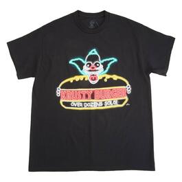 Young Mens The Simpsons Neon Krusty Burger Graphic Tee