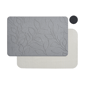VCNY Home Grey Carved Leaves Diatomite Stone Bath Mat - image 5