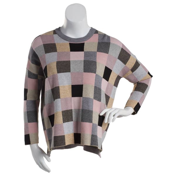 Womens Joseph A.Long S/eeve Mini Block Yummy Pullover Sweater - image 