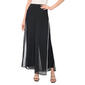 Womens MSK Rhinestone Trim Side Slit Chiffon Pants - image 1