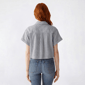 Juniors A. Byer Pin Stripe Short Sleeve Boxy Button Front Top - image 2