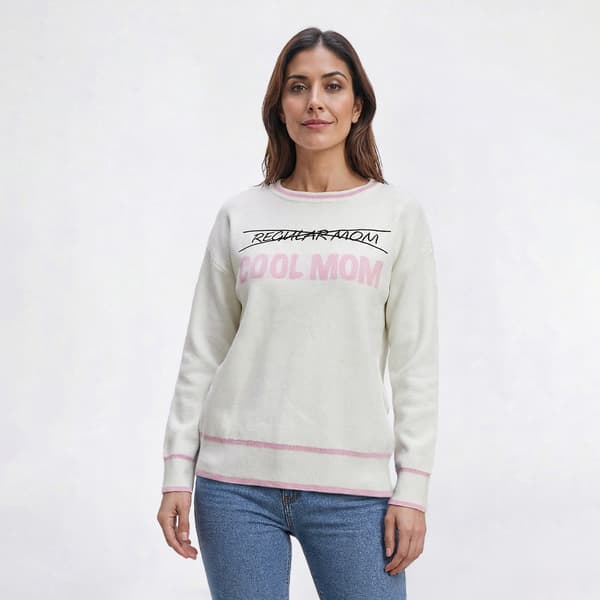 Womens Rio & Rian Long Sleeve "Cool Mom" Sweater