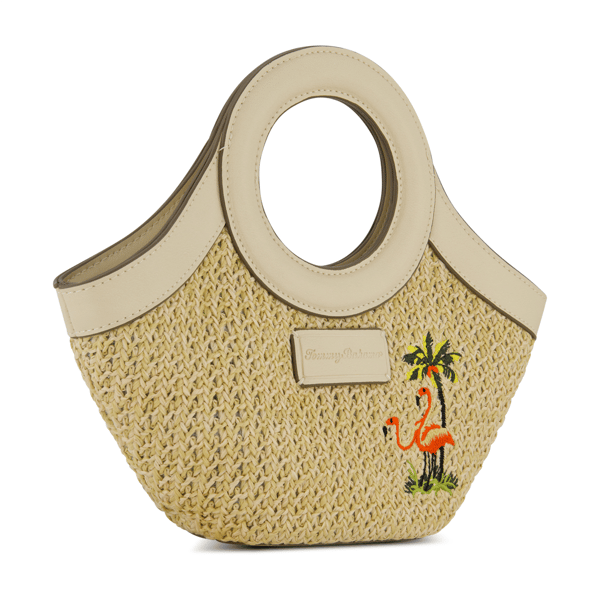 Tommy Bahama Flamingo Embroidery Mini Tote