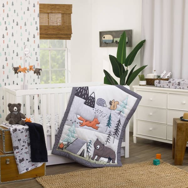 Carters(R) 3pc. Woodland Friends Nursery Crib Bedding Set - image 
