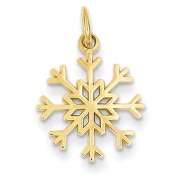 Gold Classics(tm) 14kt. Gold Snowflake Charm