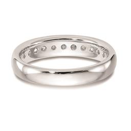 Pure Fire 14kt. White Gold Lab Grown 11-Stone Channel Band