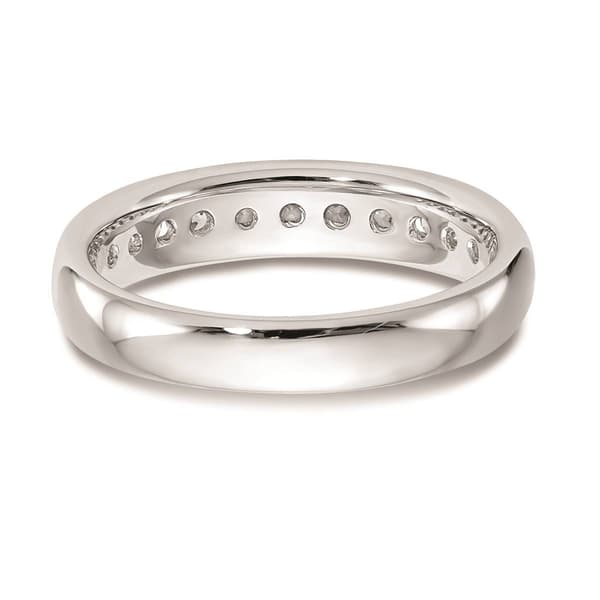 Pure Fire 14kt. White Gold Lab Grown 11-Stone Channel Band