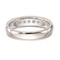 Pure Fire 14kt. White Gold Lab Grown 11-Stone Channel Band - image 4