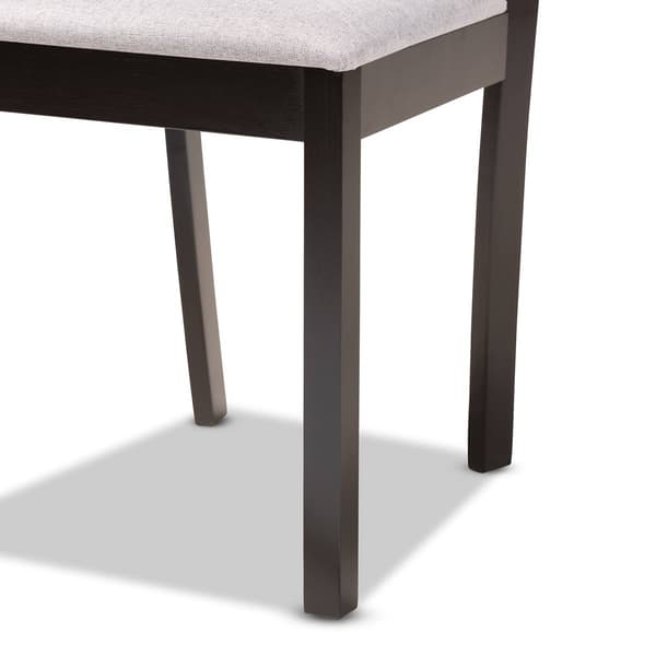 Baxton Studio Carlin Modern Dark Brown Wood 5pc. Dining Set