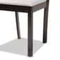 Baxton Studio Carlin Modern Dark Brown Wood 5pc. Dining Set - image 6
