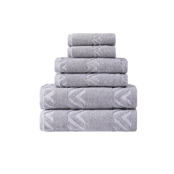 Ozan Premium Home Turkish Cotton Sovrano Towel - Set of 6 - image 