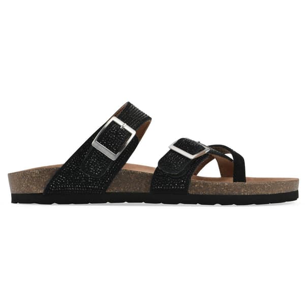Womens White Mountain Grays Footbed Sandals