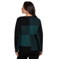 Womens Emaline Feminine Mystique Long Sleeve Color Block Sweater - image 2