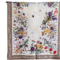 Womens Renshun Floral with Border Silk Oblong Scarf - image 2