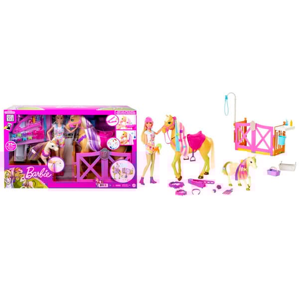 Barbie(R) Groom &#39;N Care Doll &amp; Horse Playset