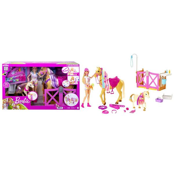 Barbie(R) Groom &#39;N Care Doll &amp; Horse Playset - image 