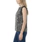 Petite NY Collection Ruffle Cap Sleeve Wallflower Floral Blouse - image 3
