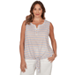 Plus Size Hearts of Palm Cool & Collected Sleeveless Blouse - image 1