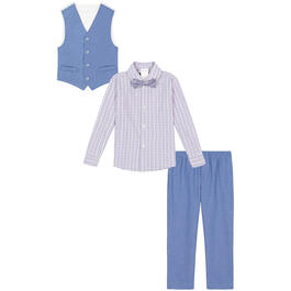 Boys &#40;4-7&#41; Van Heusen&#174; Step Weave Textured Vest Dresswear Set