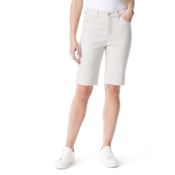 Womens Gloria Vanderbilt Amanda Bermuda Shorts with Slit Hem - image 