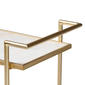 Baxton Studio Louise Glam & Luxe White Marble 2-Tier Wine Cart - image 5