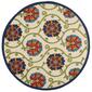 Nourison Aloha Vines Contemporary Indoor/Outdoor Round Rug - image 1