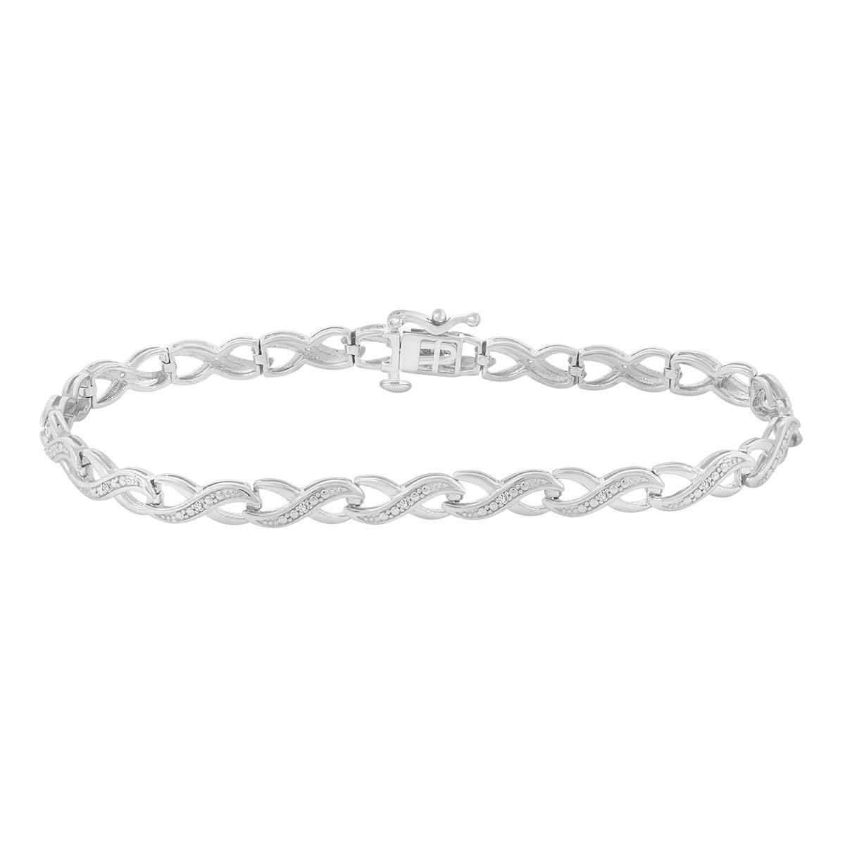 Diamond Classics™ Gold Plated 1/10ctw. Infinity Bracelet