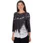 Petite Ruby Rd. Happy Holidays Santa''s Sleigh Scenic Tee - image 3