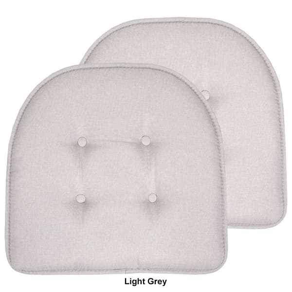 Sweet Home Collection Solid U-Shaped Memory Foam Chair Cushions