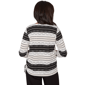 Petite Alfred Dunner Seville 3/4 Sleeve Diagonal Stripe Blouse - image 2