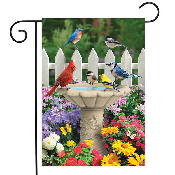 Spring Garden Friends Garden Flag - image 