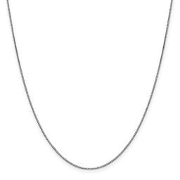 Gold Classics(tm) .90mm. 14kt. White Gold Box Chain Necklace