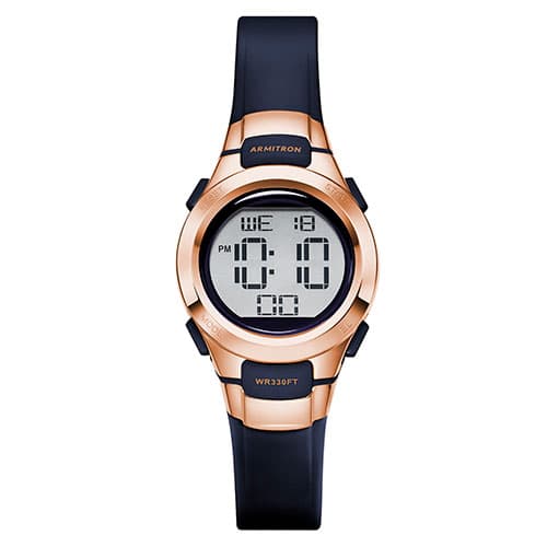 Womens Armitron Navy Blue Digital Chronograph Watch -...
