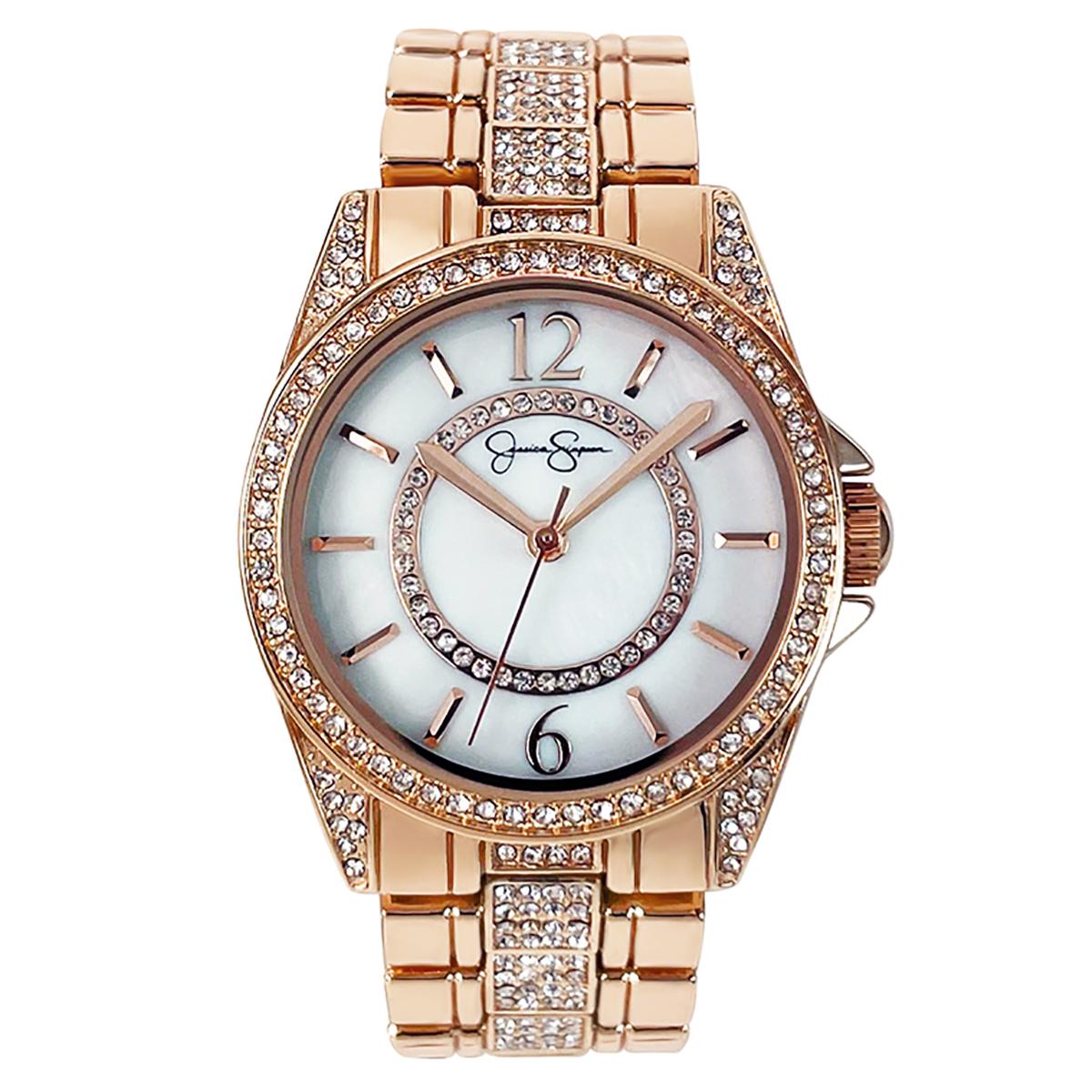 Womens Jessica Simpson Rose Gold/Mother of Pearl...