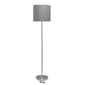 Simple Designs Brushed Nickel Drum Shade Floor Lamp - image 14
