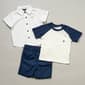 Baby Boy &#40;12-24M&#41; Tahari 3pc. Button Down Tee & Shorts Set - image 1