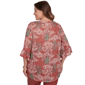 Plus Size Ruby Rd. Sedona Escape Tropical Burnout Henley Blouse - image 2