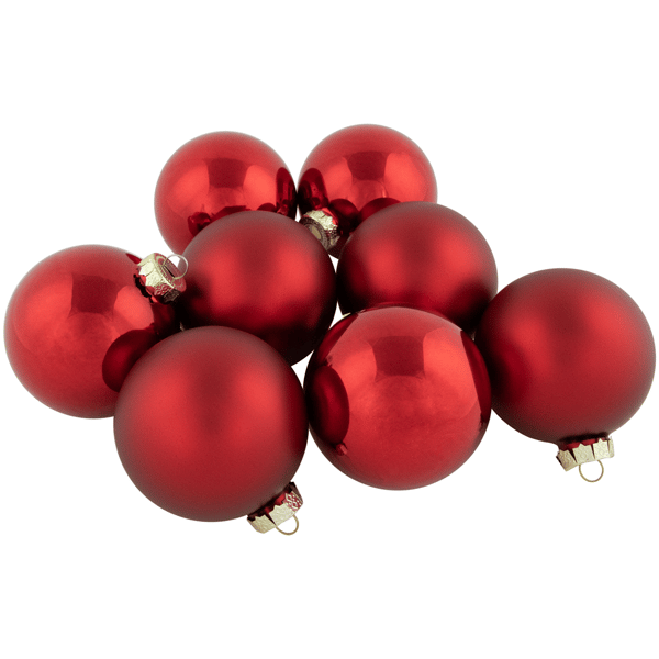 Northlight 96ct. Shiny & MatteChristmas Ornaments
