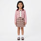 Girls (4-6x) Little Lass(R) 2pc. Twill Jacket w/ Plaid Skirt Dress - image 1
