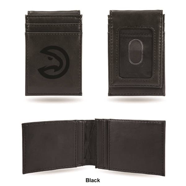 Mens NBA Atlanta Hawks Faux Leather Front Pocket Wallet