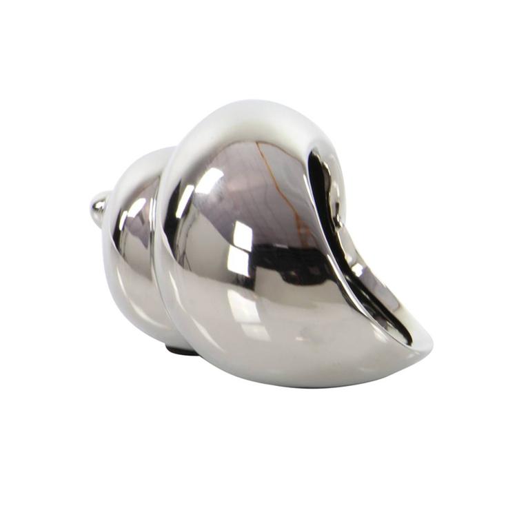 9th & Pike® Metallic Coastal Seashell Sculpture - Set of 3