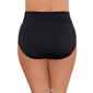 Plus Size TrimShaper Solid High Waist Shirred Brief Swim Bottoms - image 2