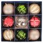 National Tree 13in. Gold&#44; Red&#44; & Green Ball Ornaments - Set of 9 - image 1
