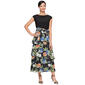 Womens SLNY Short Sleeve ITY Top Print Chiffon Bottom Dress - image 1