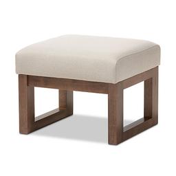 Baxton Studio Yashiya Upholstered Ottoman Stool