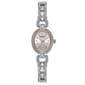 Womens Ellen Tracy Silver Oval Filigree Bracelet Watch - ET5458SL - image 1