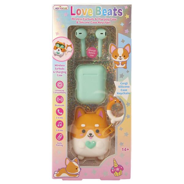 Hot Focus Love Beats Corgi Earbuds - image 