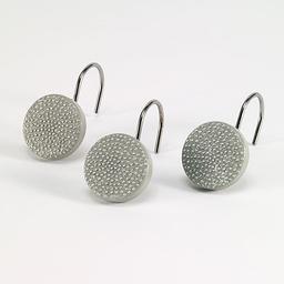 Avanti Dotted Circles Shower Curtain Hooks