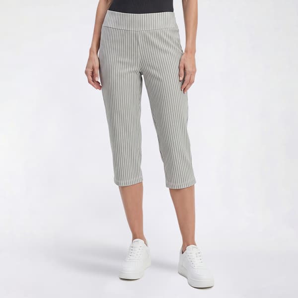 Petite Preswick & Moore(R) Pinstripe Millennium Capris - image 