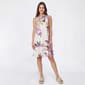 Womens Robbie Bee Sleeveless Tie Neck Ruffle Hem Shift Dress - image 1